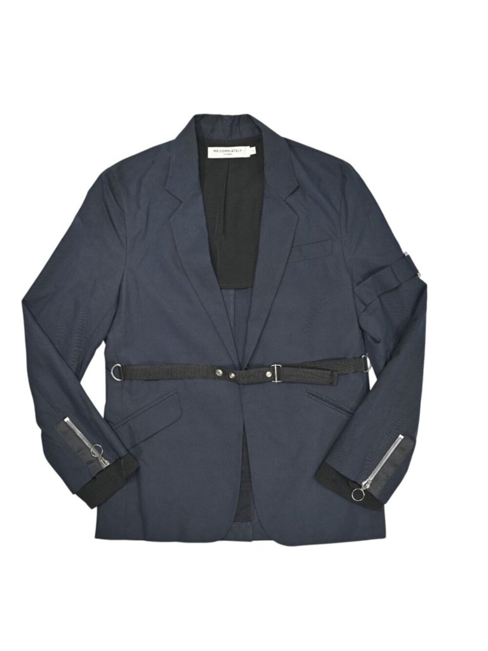 Mr. Completely Belted Blazer Jacket in Blue